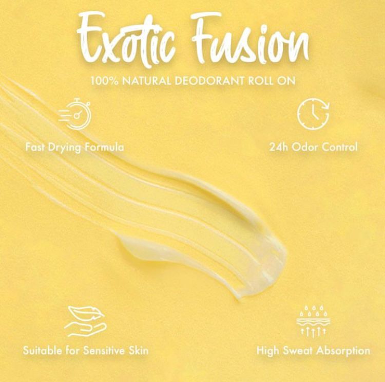 Natural Roll On Deodorant - Exotic Fusion